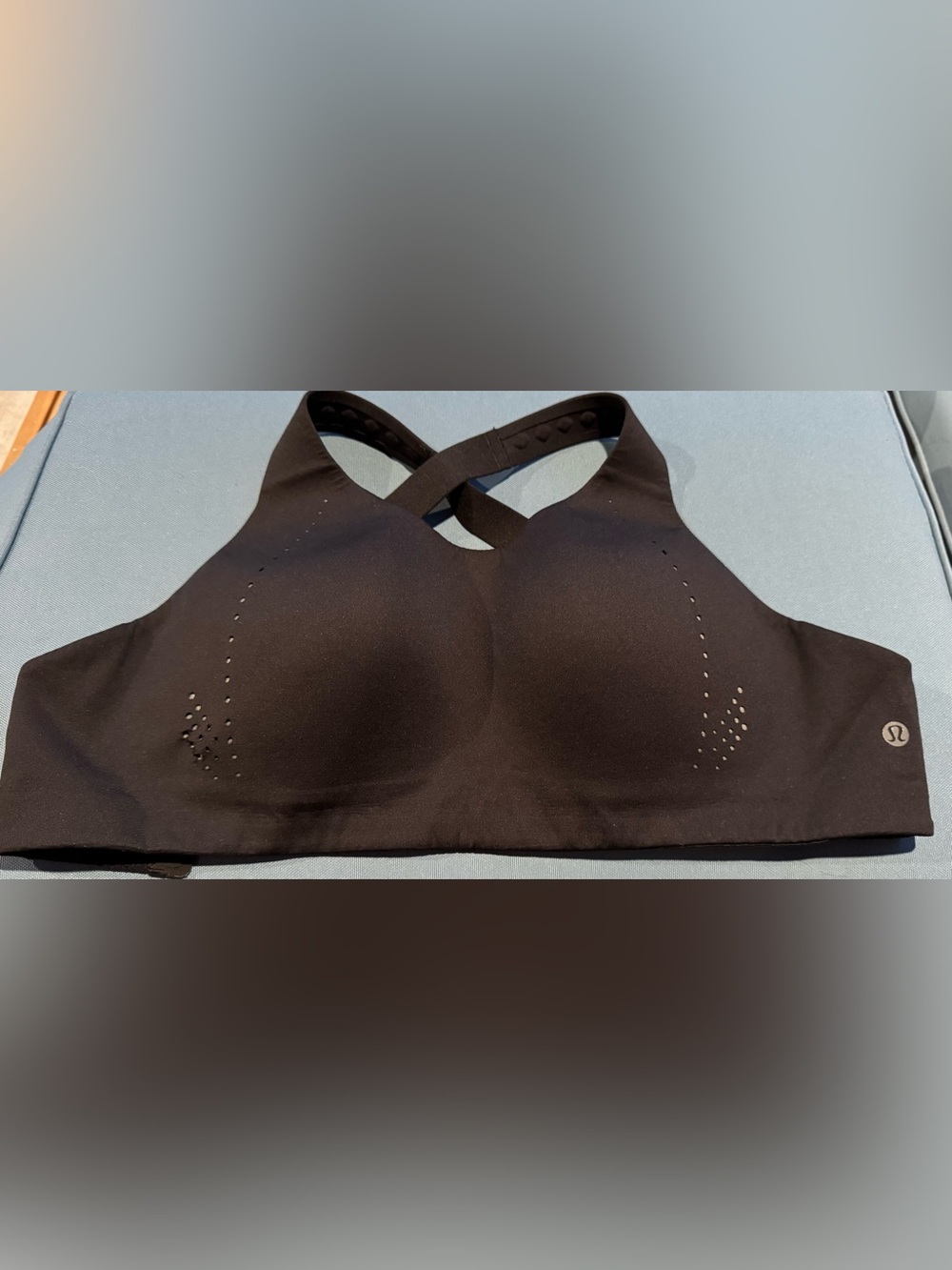 Lululemon AirSupport Bra Black High Support Running Bra 32DDD 32F EUC
